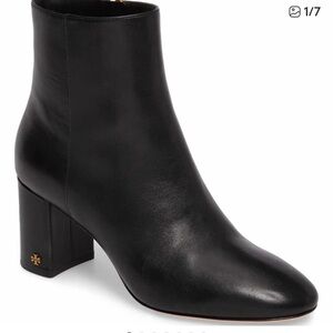 Tory Burch Black Leather Brooke  Ankle Booties